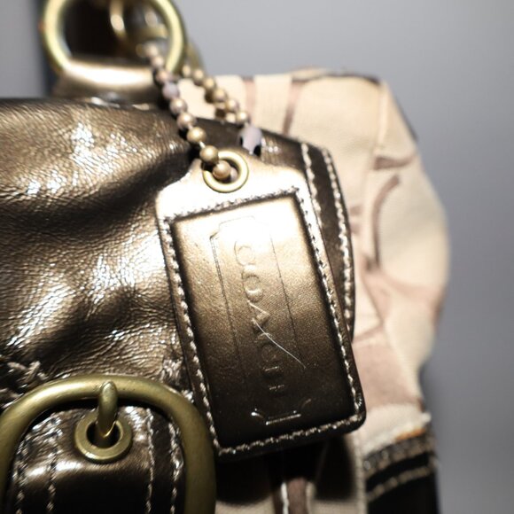 Coach 2008 Soho Signature Double Pocket Satchel - Picture 2 of 5